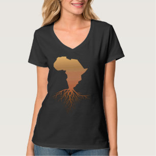 Camiseta Raízes do Continente Africano Orgulho Africano Cul