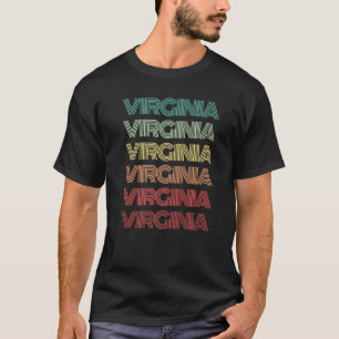 Camiseta Raízes do Estado de Virginia Retrô Alexandria Famí