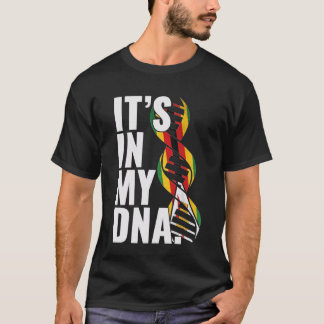 Camiseta Raízes do Zimbábue Gráfico de Impressão Digital da