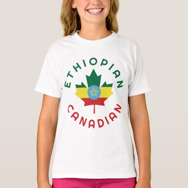Camiseta Raízes Etíopes Canadianas (Frente)