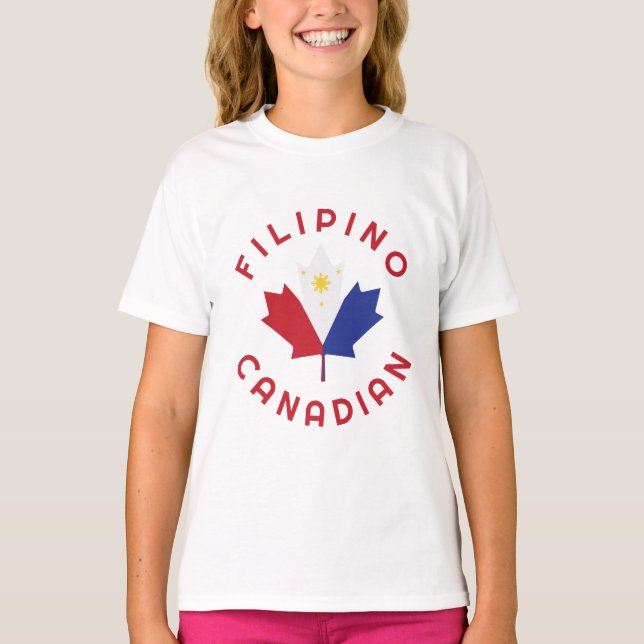 Camiseta Raízes filipinas canadenses (Frente)
