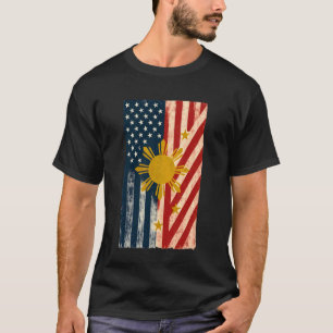 Camiseta Raízes Filipinas Cultivadas Americanas Filipinas A