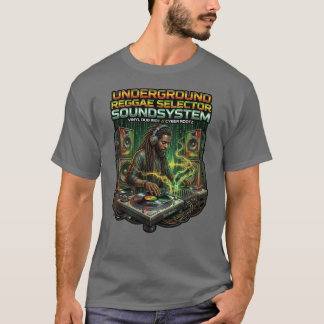 Camiseta Raízes Futuras no Ciberespaço Reggae Jamaicano