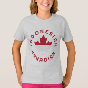Camiseta Raízes indonésias canadenses