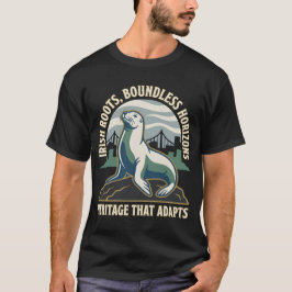 Camiseta Raízes Irlandesas Horizontes Ilimitados Leão-Marin