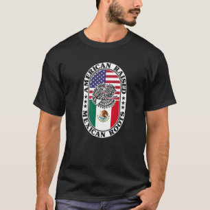 Camiseta Raízes mexicanas Americanas Levantaram Orgulho Méx
