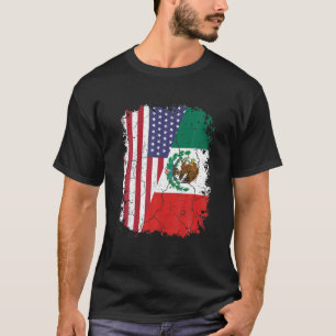 Camiseta RAÍZES MEXICANAS   Bandeira Meia-Americana   MÉX