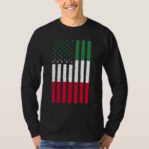 Camiseta Raízes México Bandeira EUA Herança Metade Mexicano