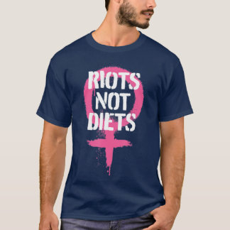Camiseta Raízes Não Dietas Gráficos Feministas Punk