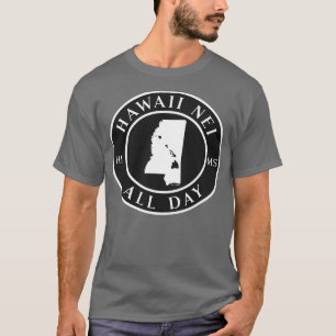 Camiseta Raízes no Havaí e no Mississippi pelo Havaí Nei o