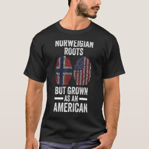 Camiseta Raízes norueguesas, mas cultivadas como Noruega am