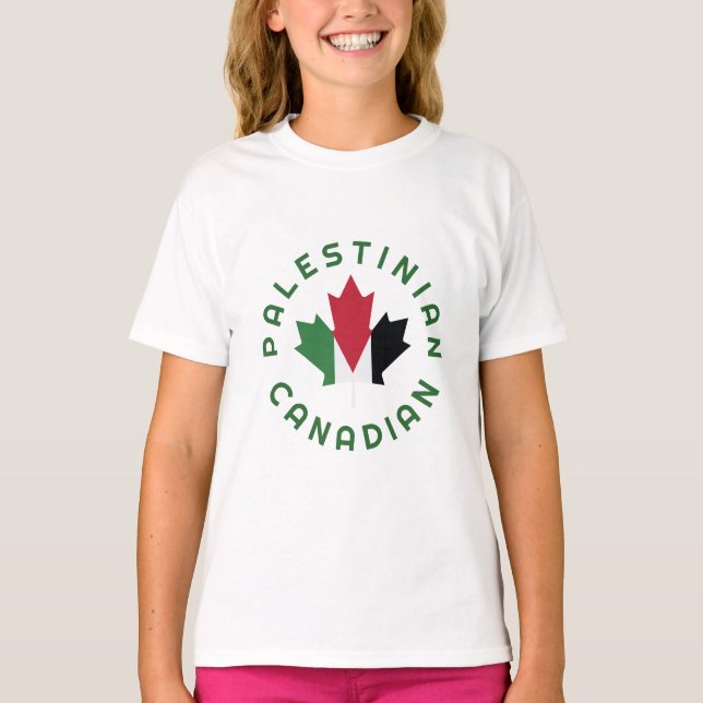 Camiseta Raízes palestinas canadenses (Frente)