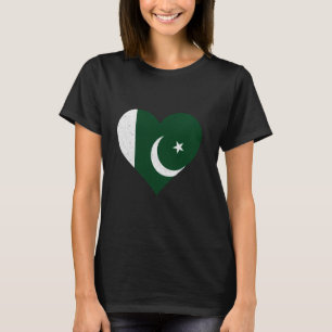 Camiseta Raízes Paquistanesas Coração Orgulho Paquistanês B