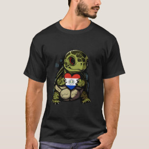 Camiseta Raízes Paraguaia Paraguai Coração de Tartaruga Par