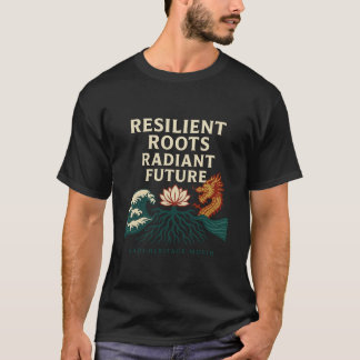 Camiseta Raízes Resilhantes, Futuro Radiante - Patrimônio A