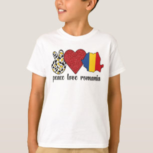 Camiseta Raízes romenas Romênia Bandeira Patrimônio Rome