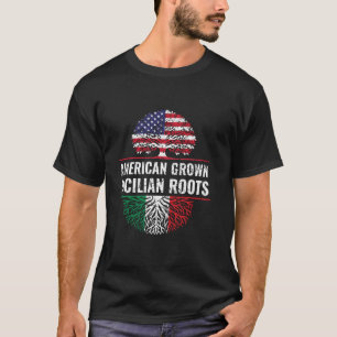 Camiseta Raízes sicilianas do Crescimento Americano