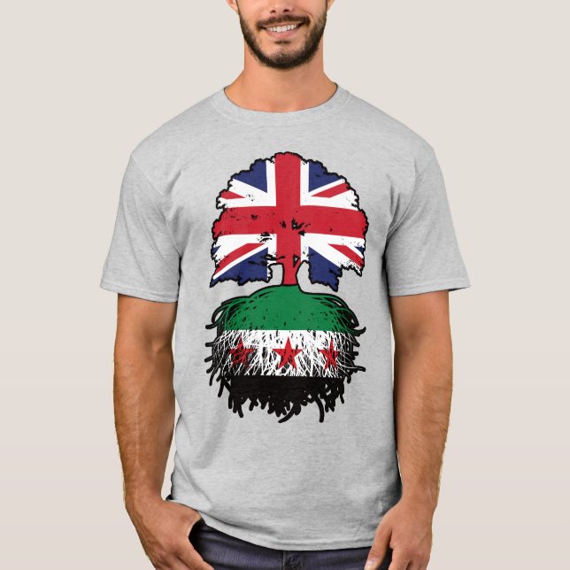 Camiseta Raízes Sírio-Britânicas e Árvore da Coroa (Frente)