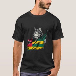 Camiseta Raízes Togolesas Orgulho Togolês Vintage Bandeira