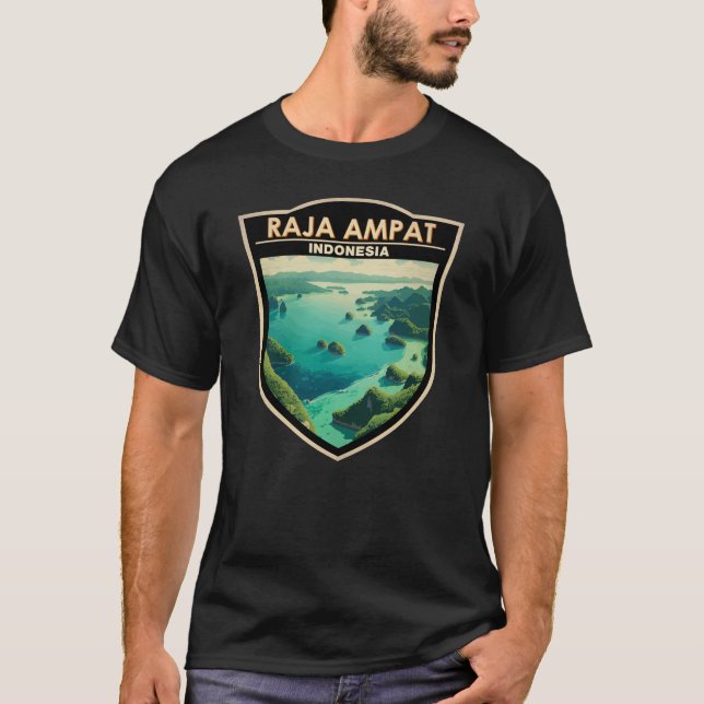 Camiseta Raja Ampat Indonesia Viagem Art Vintage (Frente)