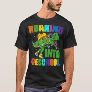 Camiseta Rajadas Para Rapazes Rex Pré-Escolares De Volta À 
