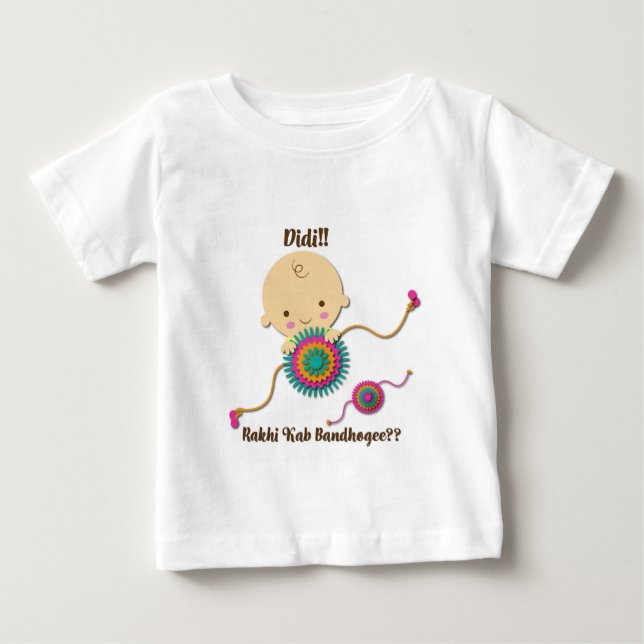 Camiseta Raksha Bandan fofa para crianças (Frente)
