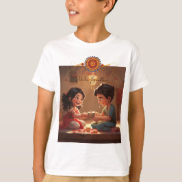 Camiseta Raksha Bandhan Brother e Sister Kids