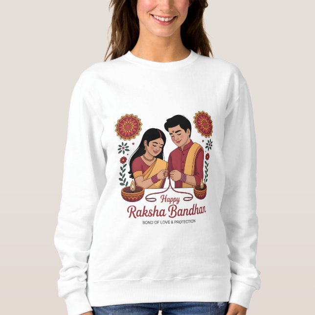 Camiseta Raksha Bandhan  Women's Basic Sweatshirt (Frente)