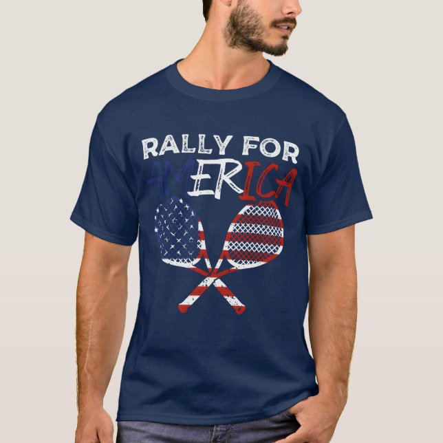 Camiseta Rally for America Racket Sports American Flag fami (Frente)