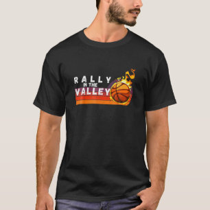 Camiseta Rally In Valley Flaming Basball Retro Sunse