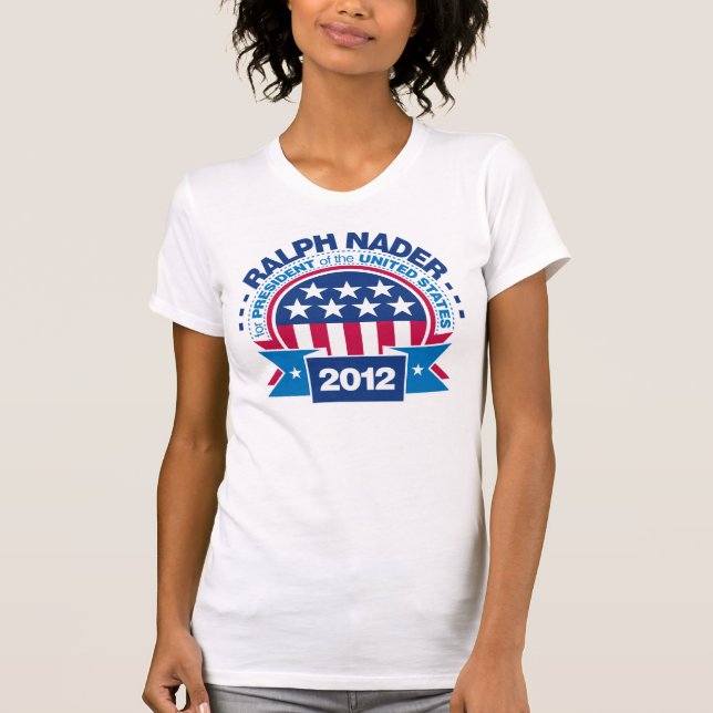 Camiseta Ralph Nader para o presidente 2012 (Frente)