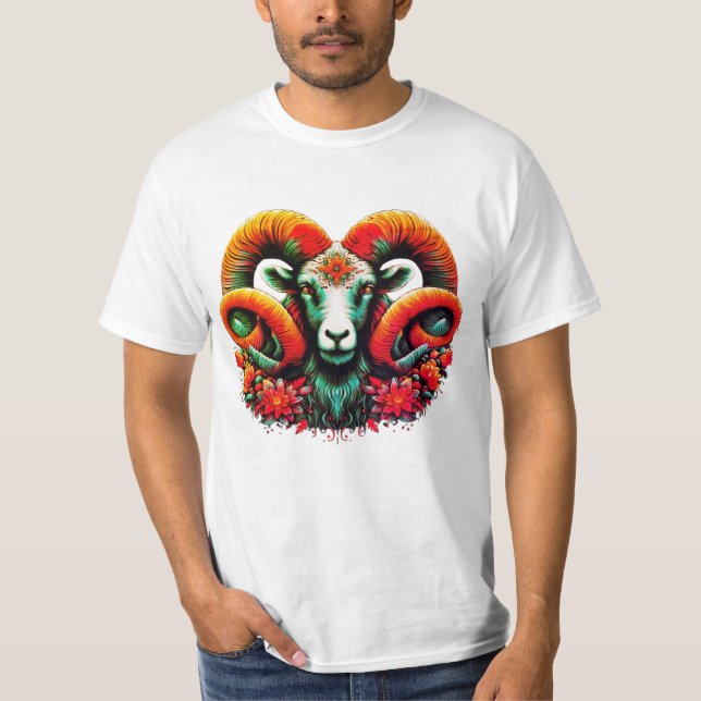 Camiseta Ram Espírito - Cavalos Florais e Sabedoria da Terr (Frente)