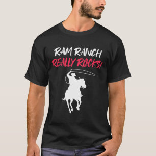 Camiseta Ram Ranch Realmente Rocha Cavalo Cavalo Ridiculado