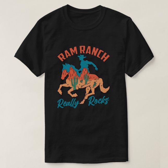 Camiseta Ram Ranch Realmente Rocha, Ram Ranch, Ram Ranch Ly (Frente do Design)