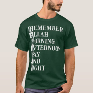 Camiseta Ramadã Lembra Allah Morning Dia E N