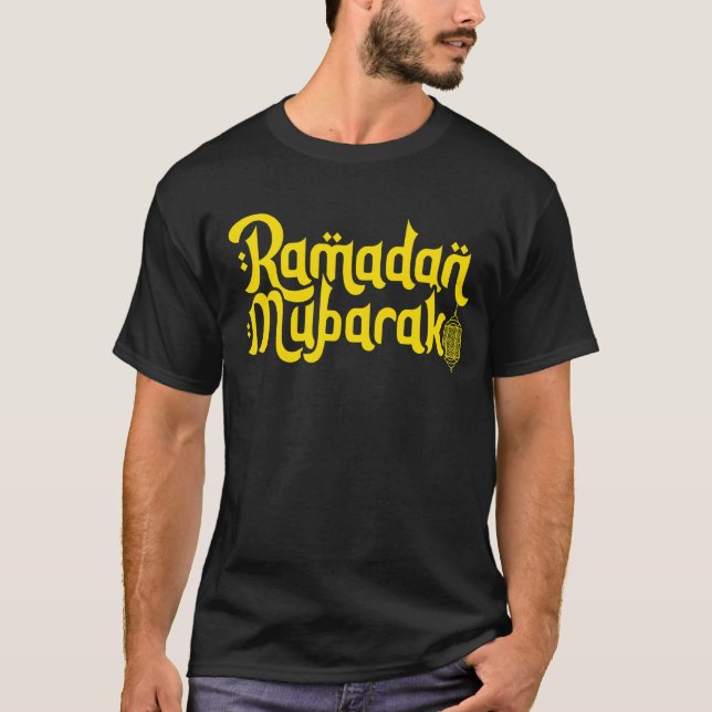 Camiseta Ramadã muçulmano islâmico Ramadan Mubarak Ramadan  (Frente)