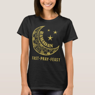 Camiseta Ramadan Fast Pray Banquete Feasting and Fasting Le