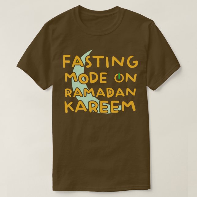 Camiseta Ramadan Fasting Fashion Sobre Felizes Muçulmanos R (Frente do Design)