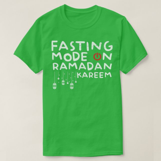 Camiseta Ramadan Fasting Fashion Sobre Felizes Muçulmanos R (Frente do Design)