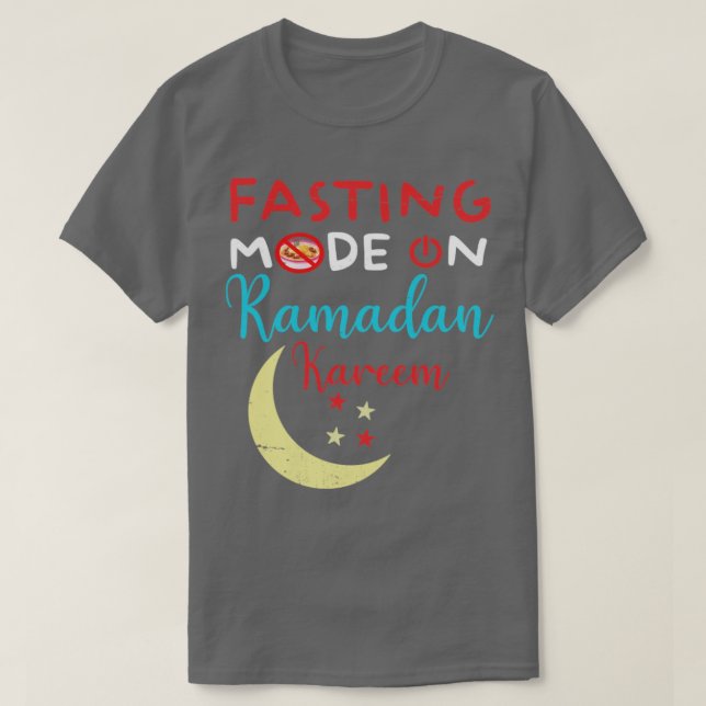 Camiseta Ramadan Fasting Fashion Sobre Felizes Muçulmanos R (Frente do Design)