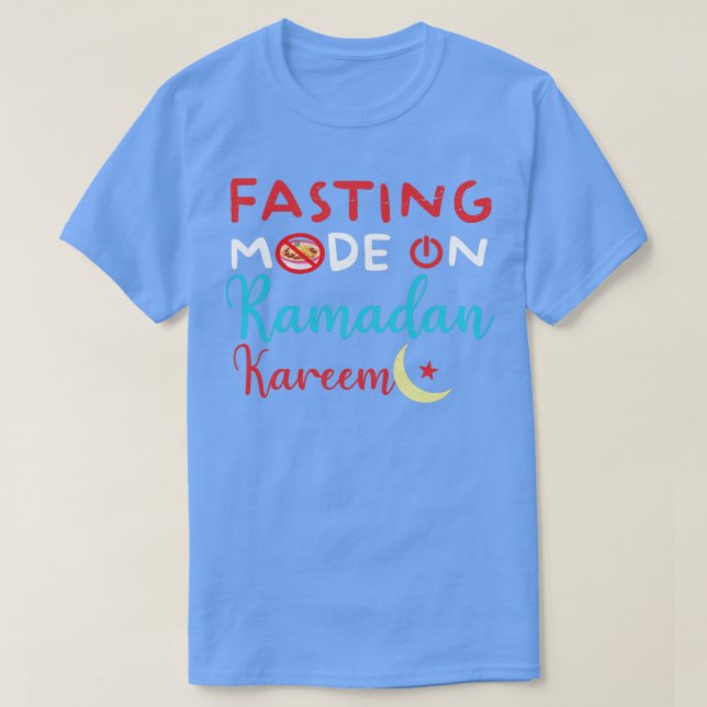 Camiseta Ramadan Fasting Fashion Sobre Felizes Muçulmanos R (Frente do Design)