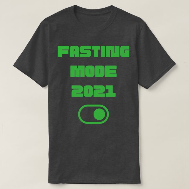 Camiseta Ramadan Fasting Mode Em 2021, Presente Islâmico (Frente do Design)