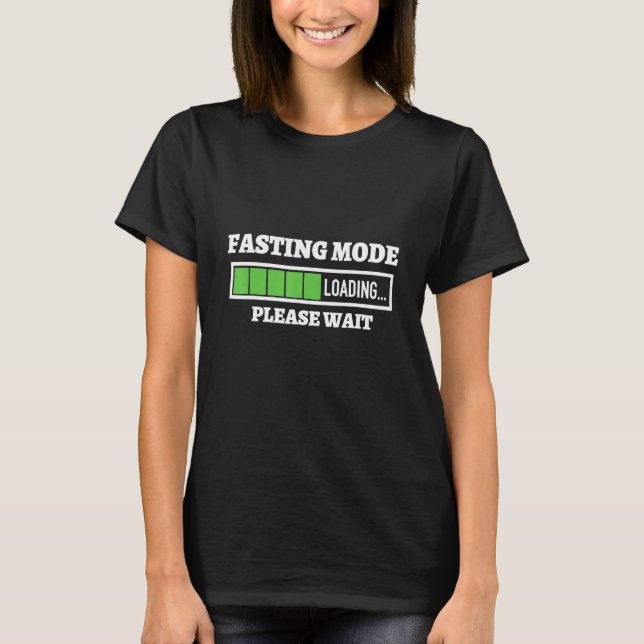 Camiseta Ramadan Fasting Mode, Muçulmano em jejum, Ramadan  (Frente)