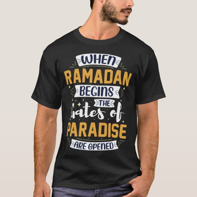 Camiseta Ramadan Kareem Fasting  For Muslim Islamic  Idea (Frente)