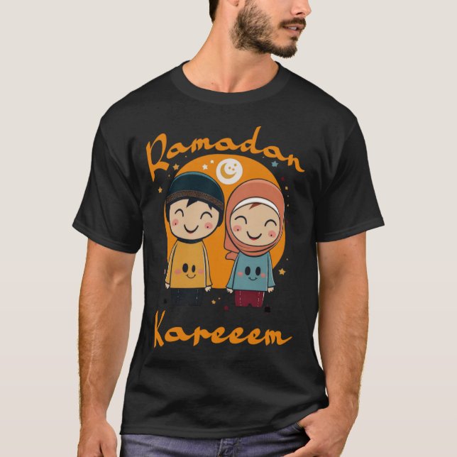 Camiseta Ramadan Kareem Happy Ramadã Muçulmanos Santo Mês F (Frente)