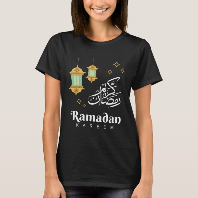 Camiseta Ramadan Kareem Mubarak Awesome Islamic  For Muslim (Frente)