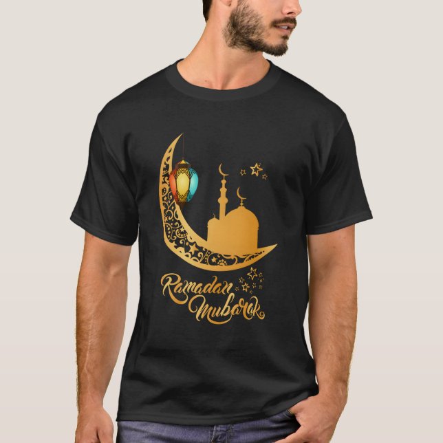 Camiseta Ramadan Kareem Mubarak Islâmico Para (Frente)