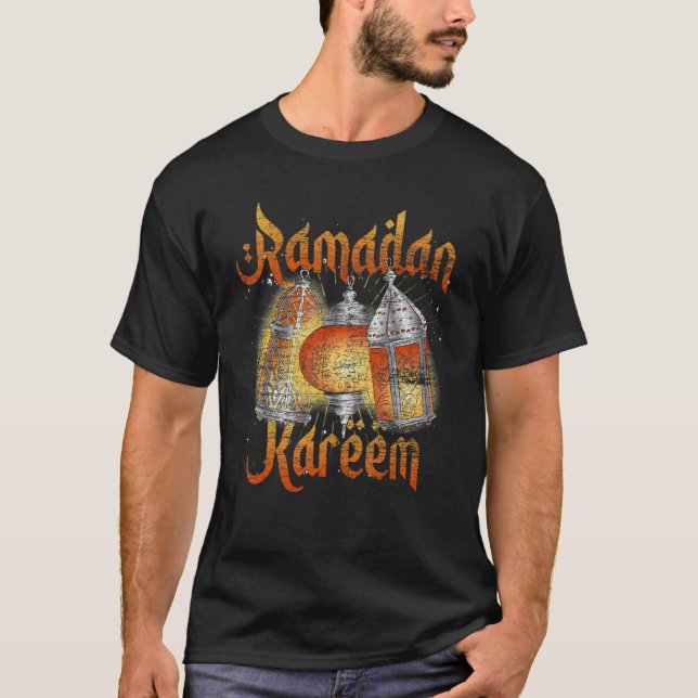 Camiseta Ramadan Kareem Muslim Fasting Islamic Celebration  (Frente)