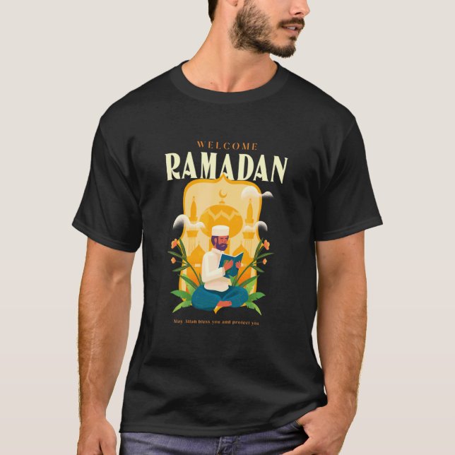 Camiseta Ramadan Karim Cita Modo De Festimento No Melhor Ra (Frente)