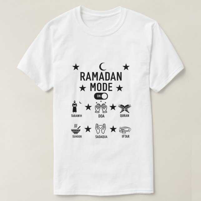 Camiseta Ramadan Mubarak Shirt (Frente do Design)